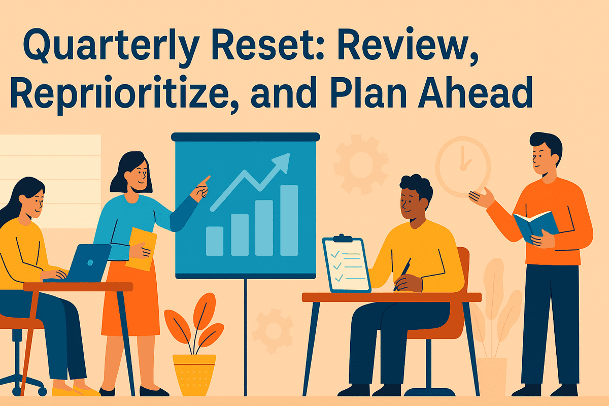 QUARTERLY RESET: REVIEW, REPRIORITIZE, AND PLAN AHEAD